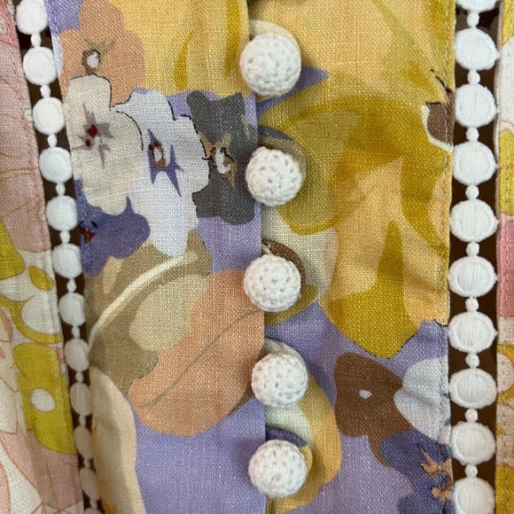 Zimmermann Pop Trimmed Mini Dress AU2/US 8 -- SEE MEASUREMENTS IN PICTURES!  :) - Picture 14 of 14